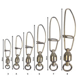 Swimerz HD Ball Bearing Swivels with Crosslock Snap, Size 4, 17 pack
