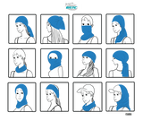 BSTC Head Socks, Dark Blue - Front View