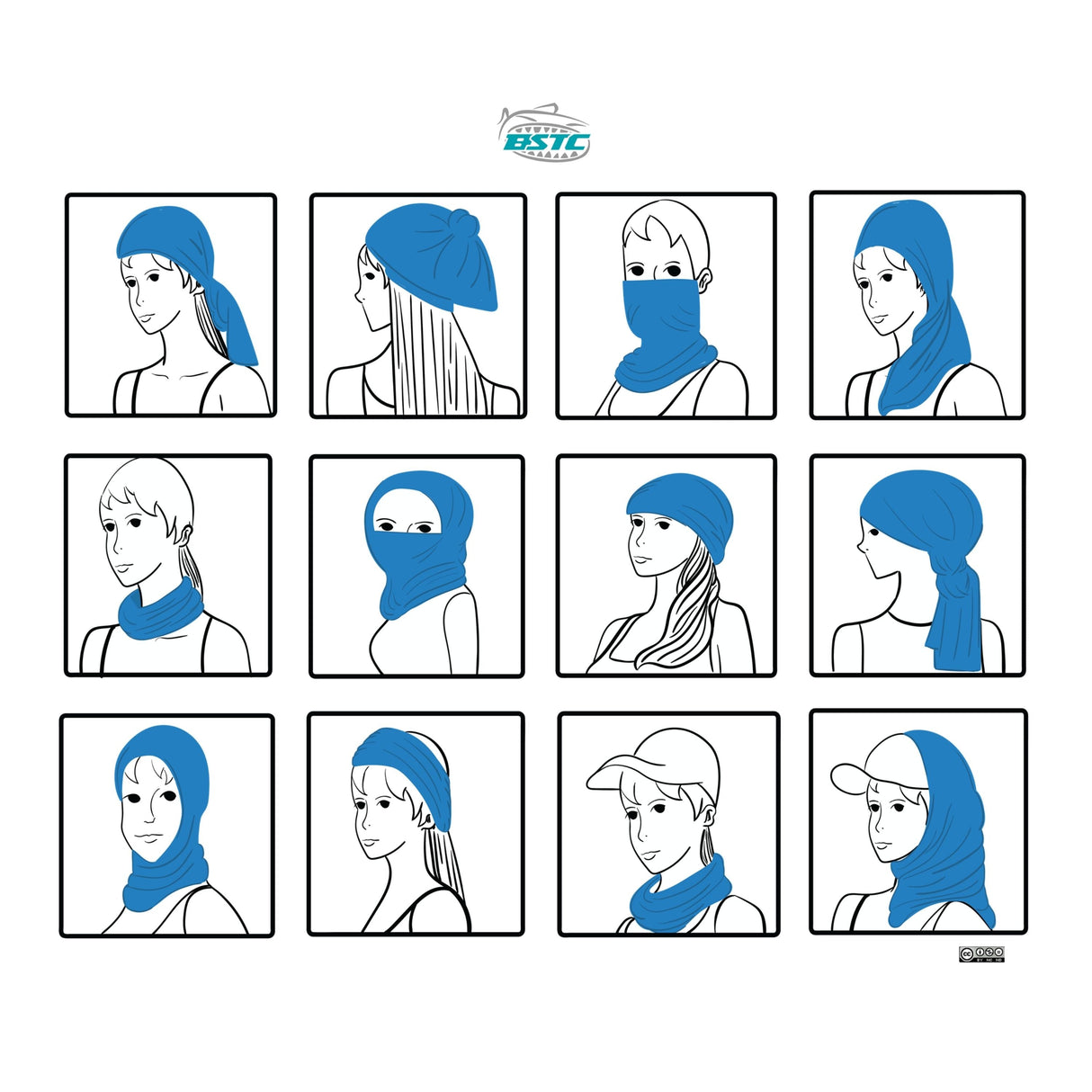 BSTC Head Socks, Crocodile