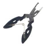 Rig Ezy Split Ring Pliers, Offset, Black - Front View