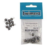 Swimerz 4 Gram Cheburashka Clip-On Jig Head 10 Pack - Side View