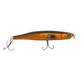 Toppu Mizzu Sidewinder Bent Minnow, 95mm, Gold Flare - Front View
