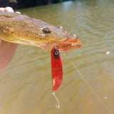 Toppu Mizzu Sidewinder Bent Minnow, 95mm, Opaque Gold - Front View
