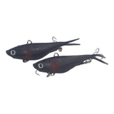 Swimerz 95mm Soft Vibe, Carbon, 2 pack