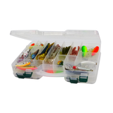 Rig Ezy 44 Compartment Double-sided Tackle Box. 295mmL x 210mmW x 6ommD - Front View