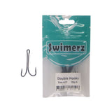Swimerz Size 4/0 Extra Strong Double Hook 5 Pack - Front View