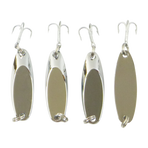 Finesse Chrome Kaster Jig, 7 Grams. Pack of 4 Jigs