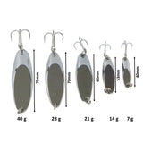 Finesse Chrome Kaster Jig, 14 Grams. Pack of 3 Jigs. - Front View