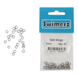 Swimerz 5mm Split Ring Stainless Steel, 25 Pack - Front View