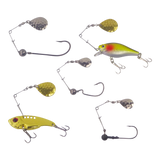 Swimerz Jig Spinner, Small, Hammered Brass, 5 Pack - Side View