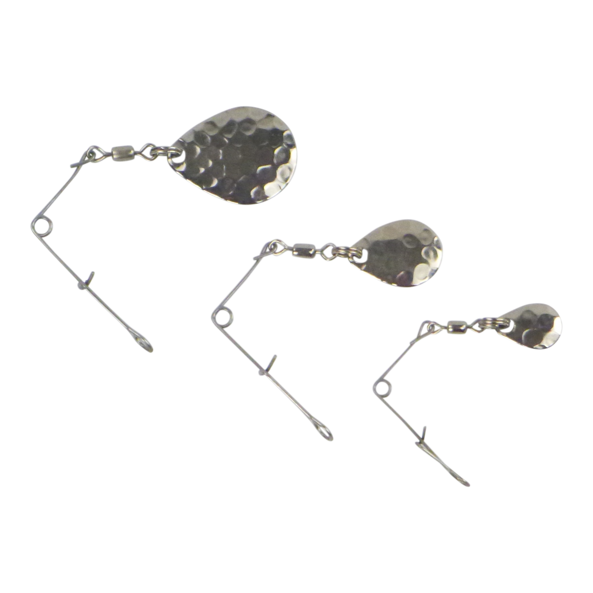 Swimerz Jig Spinner, Medium, Hammered Nickel, 5 Pack