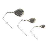 Swimerz Jig Spinner, Large, Hammered Nickel, 5 Pack