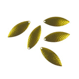 Artizan Hammered 57mm Willow Blade Brass, 5 Pack - Front View