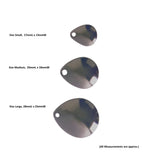 Artizan Smooth Colorado Blade, Nickel, 17mmL x 13mmW, Qty 5 - Front View