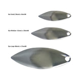 Artizan Smooth Willow Blade, Nickel, 31mmL x 10mmW, Qty 5 - Front View