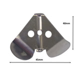 Artizan Delta Buzz Blades, Aluminium, 28 mm shaft, 5 pack - Front View