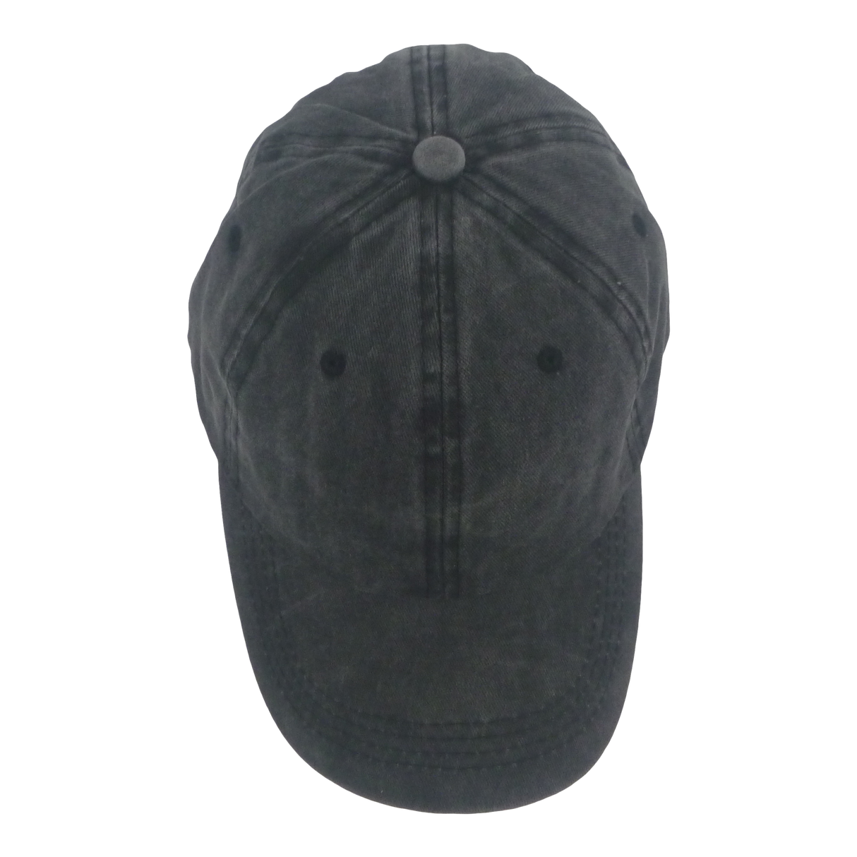 BSTC 6-Panel Baseball Cap, Distressed Cotton, Charcoal