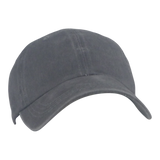 BSTC 6-Panel Baseball Cap, Distressed Cotton, Grey - Side View