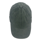 BSTC 6-Panel Baseball Cap, Distressed Cotton, Green - Side View