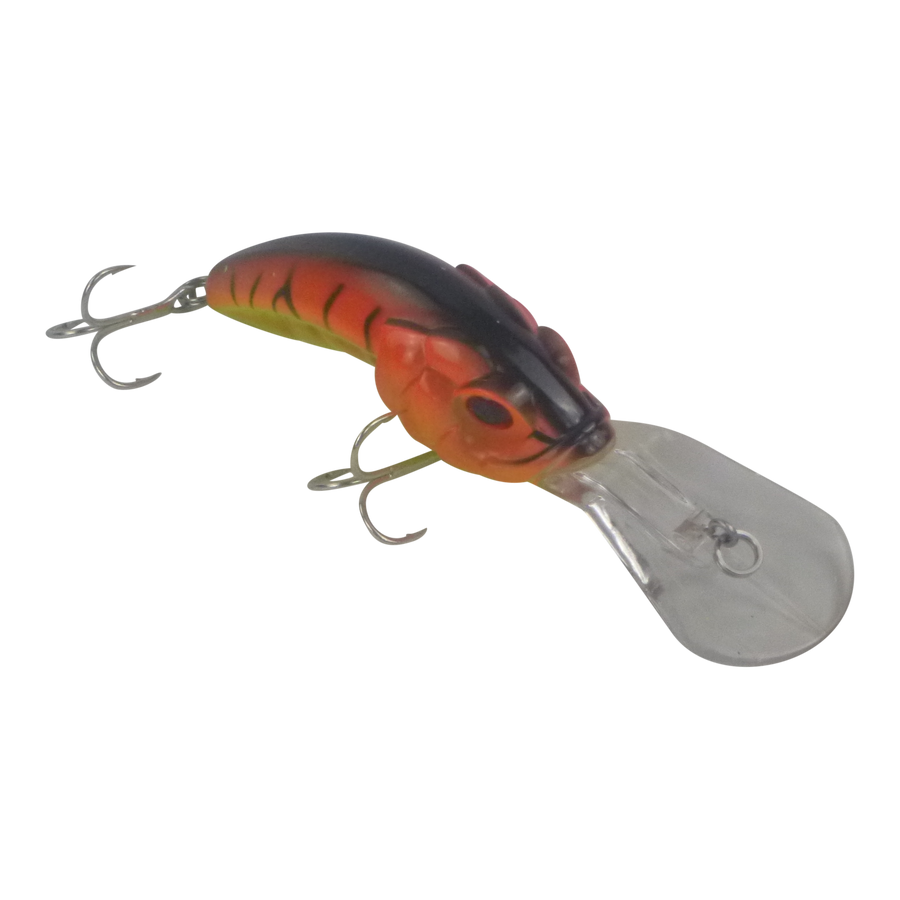 Finesse Leapfrog Deep Diver, 100mm, Orange Fire