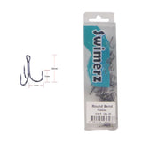 Swimerz Round Bend Trebles Size 8, 50 pack - Front View