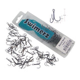 Swimerz Round Bend Trebles Size 4, 50 pack - Side View