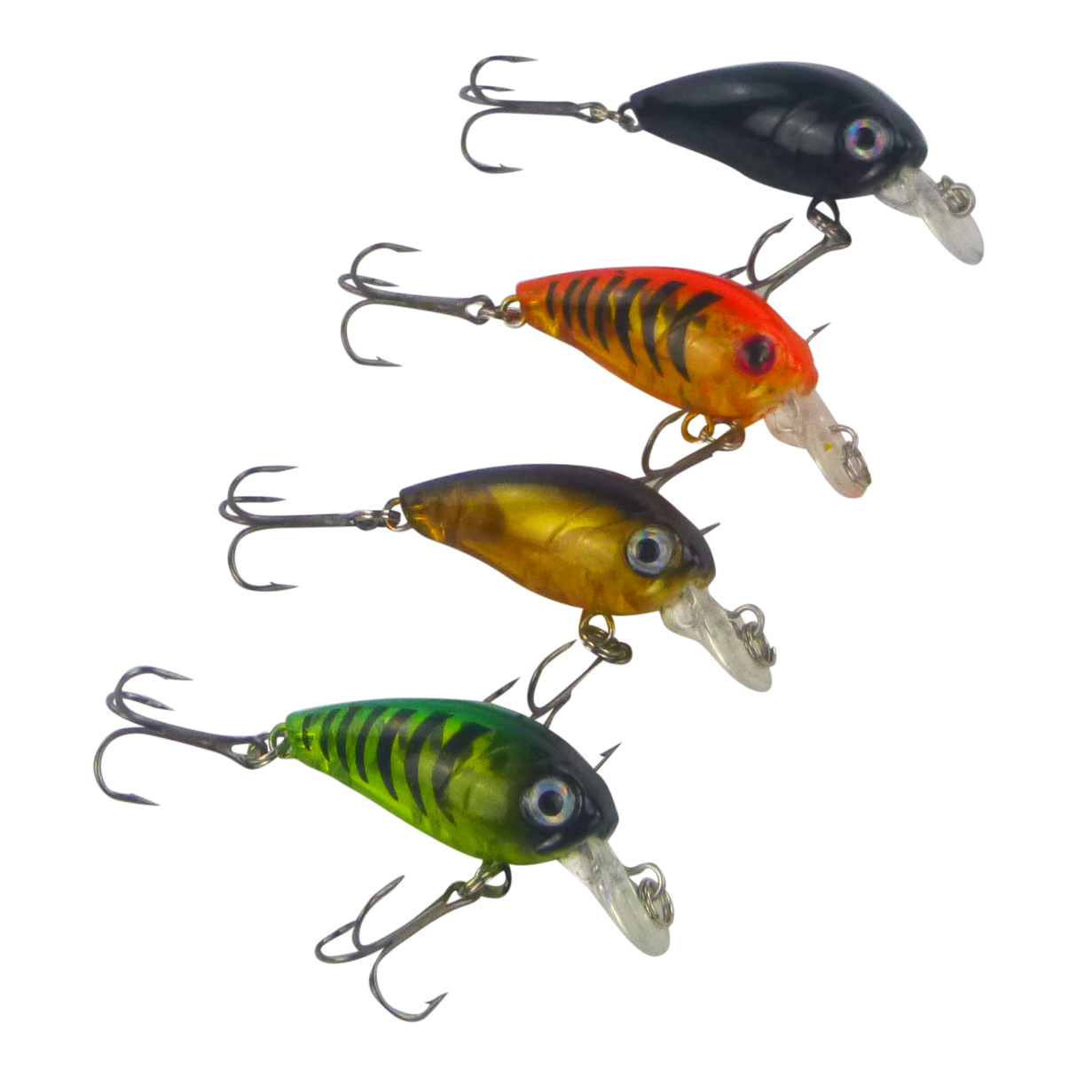 Finesse Chisana Crankbait, Green Bandit, 45mm