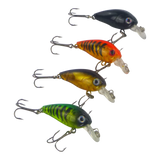 Finesse Chisana Crankbait, Green Bandit, 45mm - Front View
