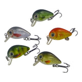 Finesse Tadpoles Diving Crankbait, 30mm, 5 Pack - Front View