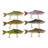 Finesse Naturals 4 Segment Swimbait, 110mm, Perch - Front View