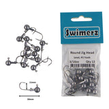 Swimerz Round Jig Head, 3/16 oz #1 Hook, 12 pack - Front View