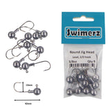 Swimerz Round Jig Head, 3/8 oz 2/0 Hook, 9 pack - Front View