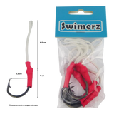 Swimerz 5/0 Single Assist Hooks, 6 pack