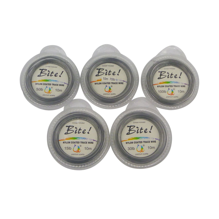Swimerz Bite 7 Strand Coated Leader Wire, 50lb breaking strain, 10 mtrs
