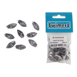 Swimerz 14gm Arrowhead Jig Head, 1/2oz, Lead, Qty 10
