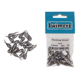 Swimerz 5gm Teardrop Sinker, Lead, 20 pack - Front View