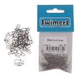 Swimerz Duo Lock Snaps Size 2. Pack 45 pack - Front View