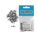 Swimerz Rolling Swivel w Interlock Snap, Size 8, 45 pack - Side View