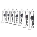 Swimerz Rolling Swivel w Interlock Snap, Size 6, 40 pack