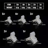 Rig Ezy Green Treble Cover, size #1, 15 pack - Front View