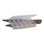 Rig Ezy 10 Compartment Tackle Box. 190mmL x 120mmW x 30mmD.