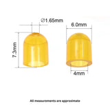 Artizan Nose Cone, 4mmID 6mmOD, Qty 50 - Front View