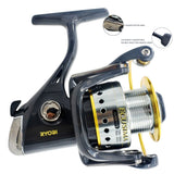 Ryobi Ecusima 2000 Spinning Reel, 5:1:1 Fast Retrieve 4+1 BB - Top-Down View