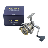 Ryobi Excia 3000 Spinning Reel, 4:9:1 Gear Ratio 8+1BB - Top-Down View