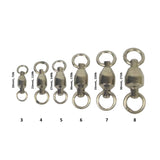 Swimerz Heavy Duty Ball Bearing Swivels, Size 3, 20 pack - Front View