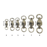 Swimerz Heavy Duty Ball Bearing Swivels, Size 5, 15 pack