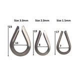 Swimerz Rigging Thimbles, 1.5mm, Qty 25 - Side View
