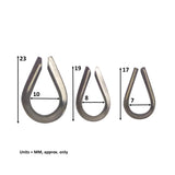 Swimerz Rigging Thimbles, 3.0mm, Qty 25 - Side View