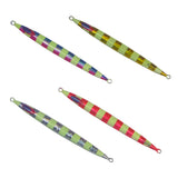 Finesse Lumo Fastdrop Jig, 250gm, Silver Stripe, Qty 2 - Front View