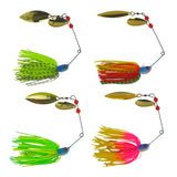 Dekoi 18gm LS20 Closed Eye Spinnerbait, Fluro Green, Qty 2 - Front View
